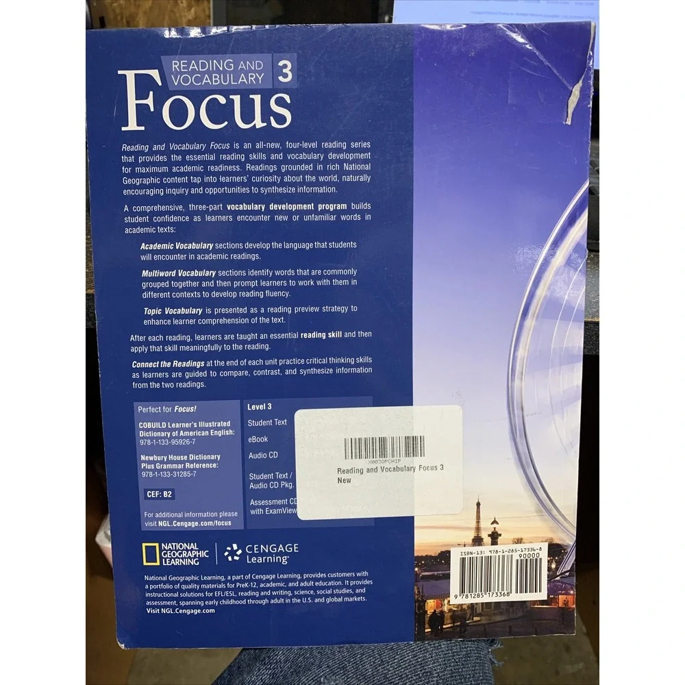 Reading and Vocabulary Focus 3 Paperback Jessica Williams